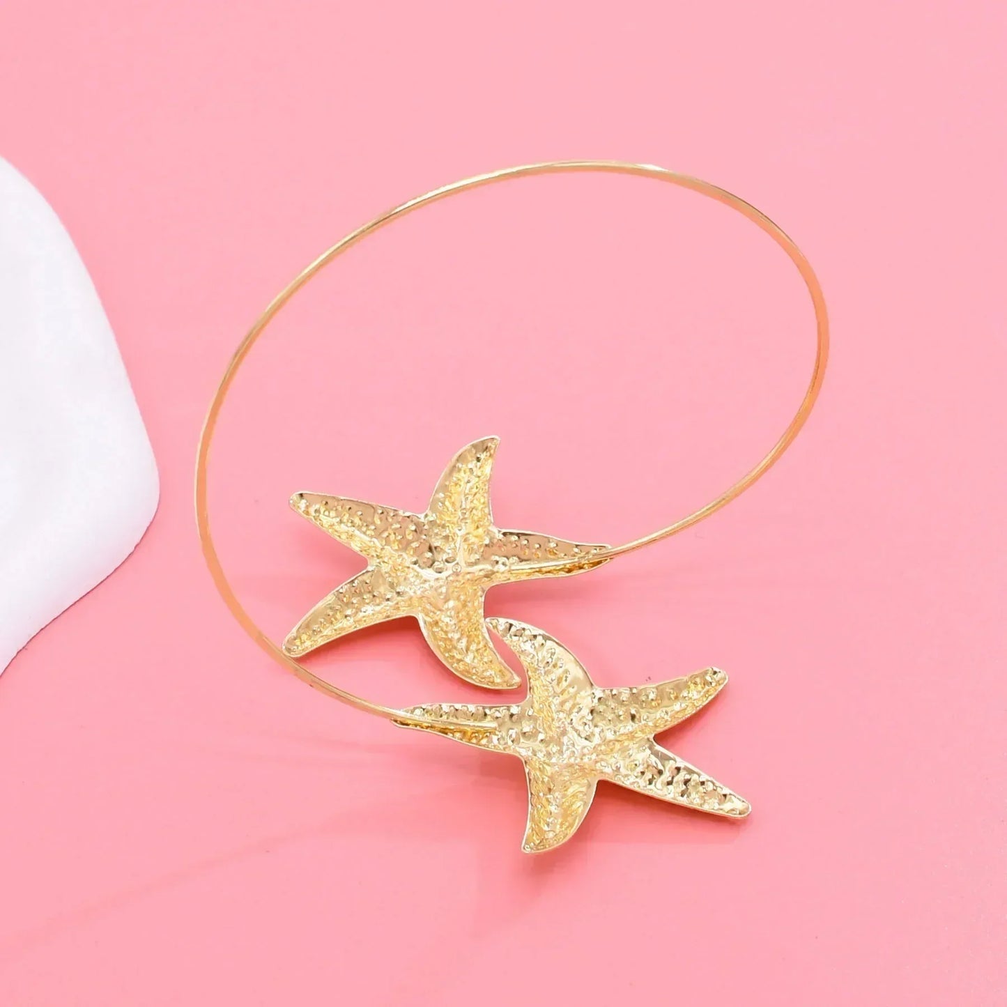 Golden Alloy 2 Starfish Arm Bracelet