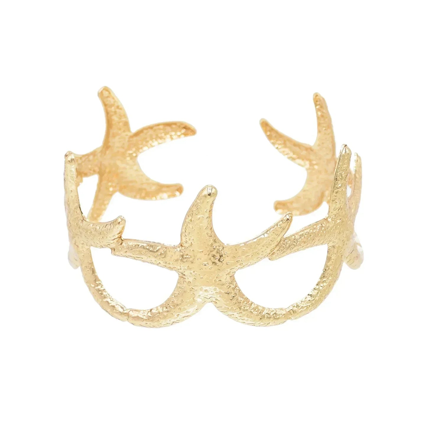 Golden Alloy 2 Starfish Arm Bracelet