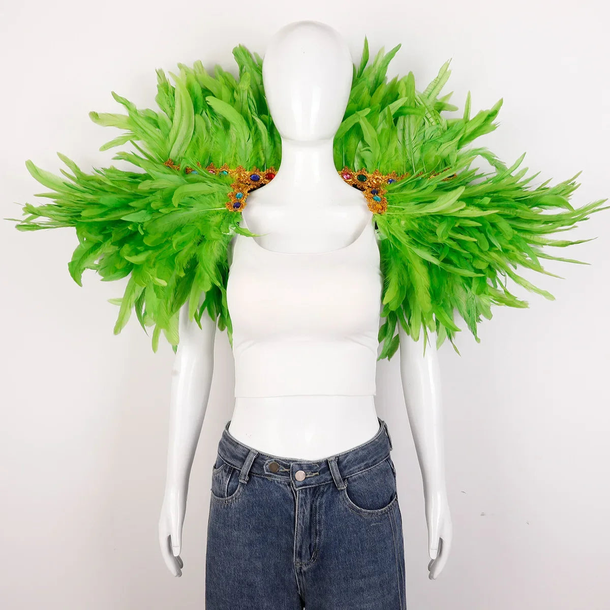 Festival Carnival Feather Shawl