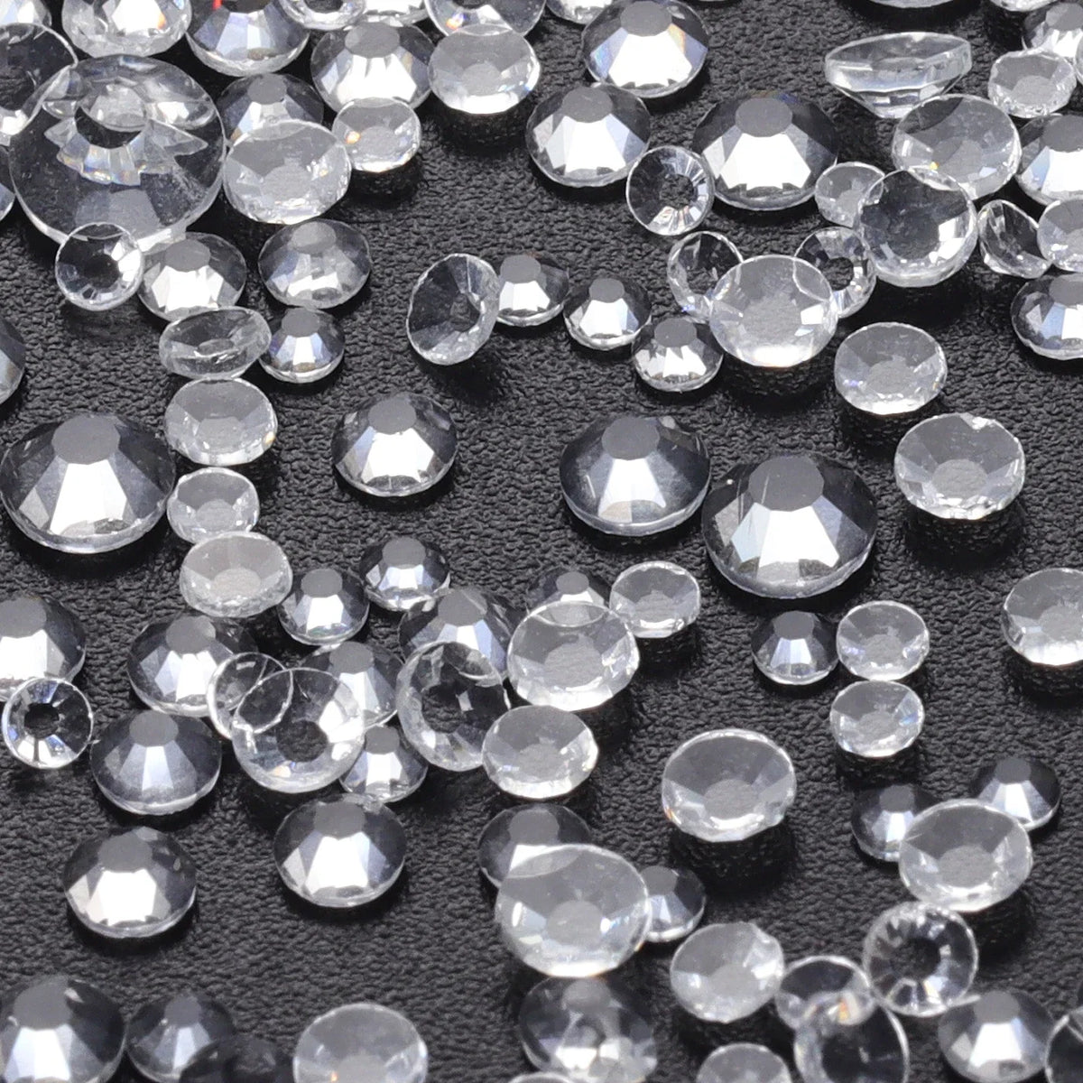 1440PCS SS3-SS20 Mix Size Non-Hotfix Glass FlatBack Rhinestones
