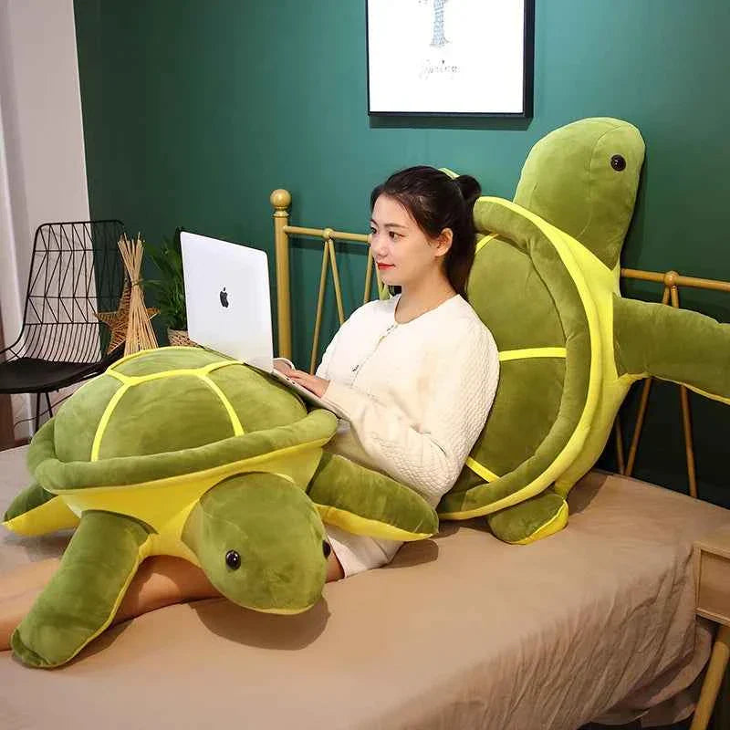 Kawaii Sea Turtle Plush (13.8-21.7 in) - Soft Stuffed Animal Pillow Gift