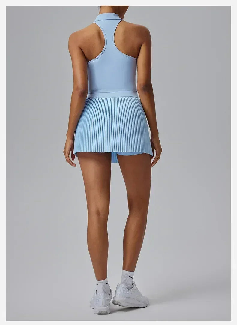Floral Quick-drying Sports Pleated Skirt Shorts