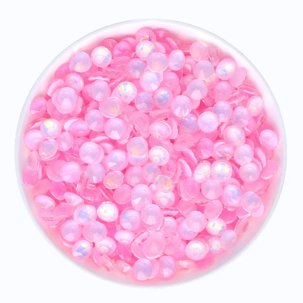 SS6-SS30 Mocha Opal Coral Reef Flatback Glass Non-Hotfix Rhinestones