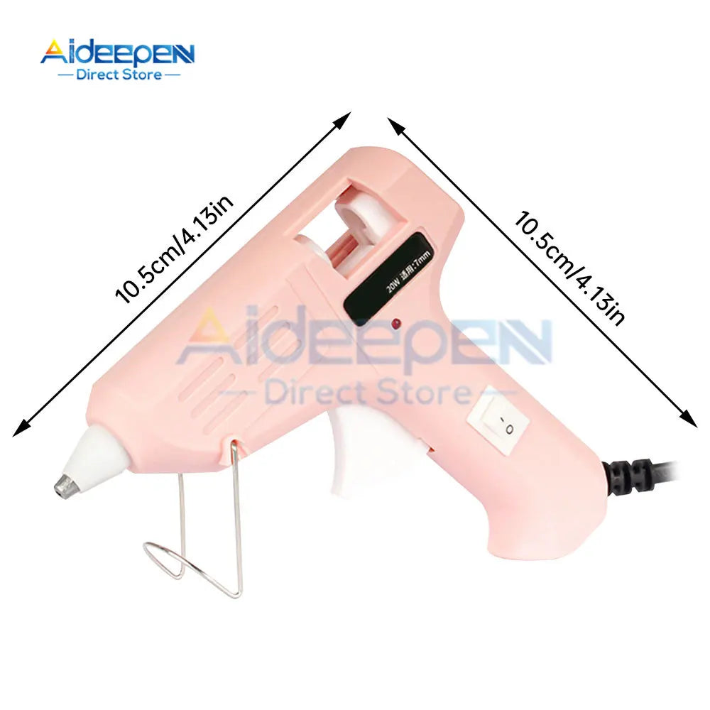 20W Mini Hot Glue Gun with 7mm x 150mm Glue Sticks – Low-Temp