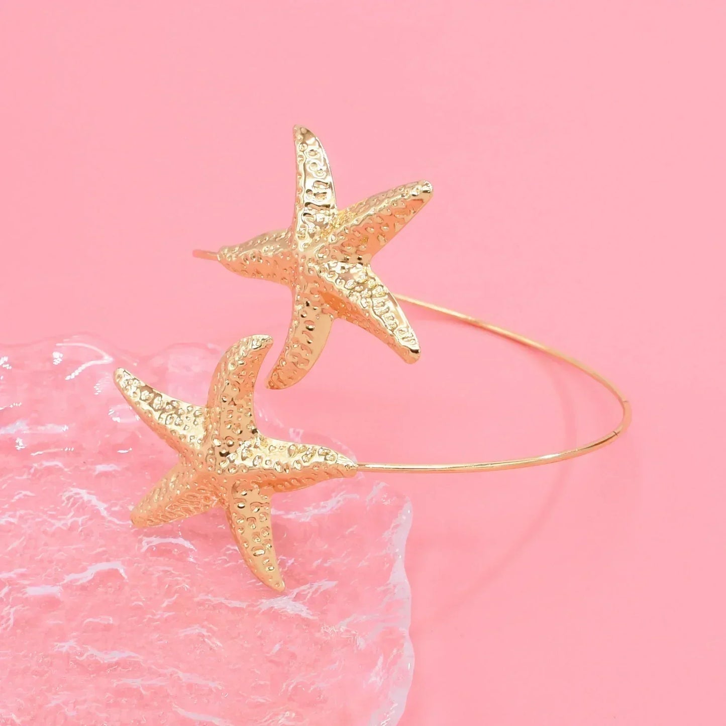 Golden Alloy 2 Starfish Arm Bracelet
