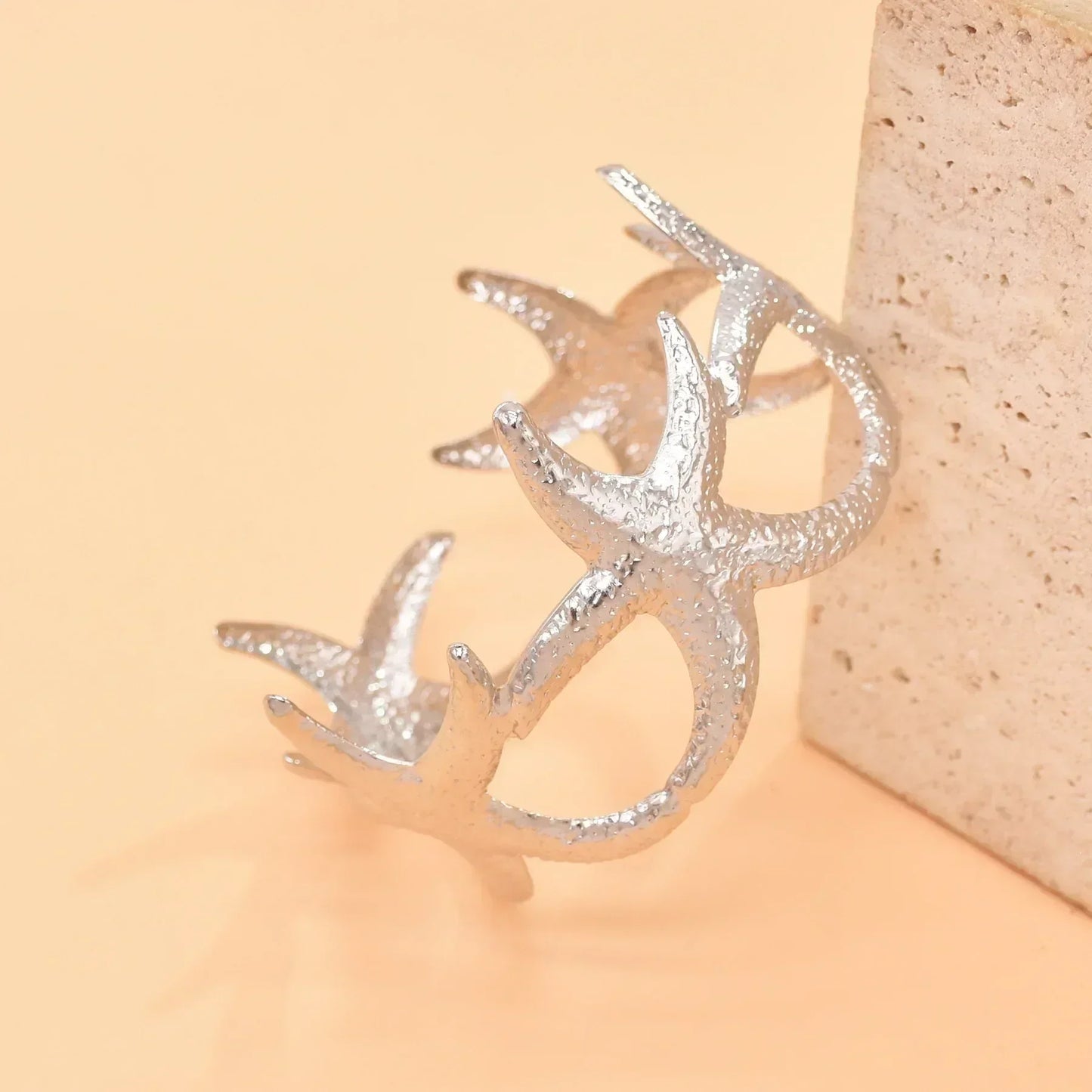 Golden Alloy 2 Starfish Arm Bracelet