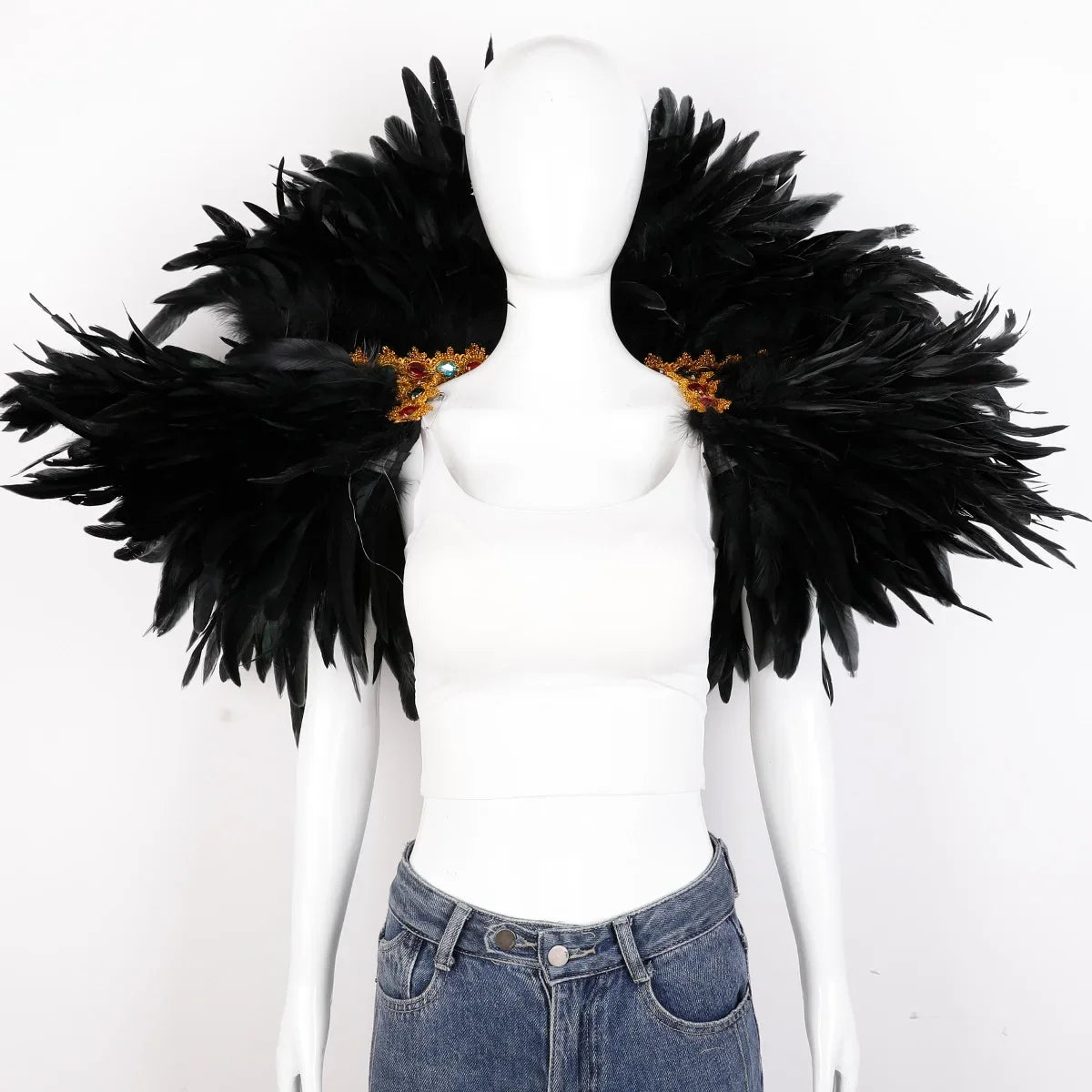 Festival Carnival Feather Shawl