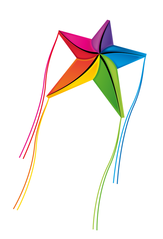 57 Inch Wide ShootingStar Ripstop Nylon Star Kite