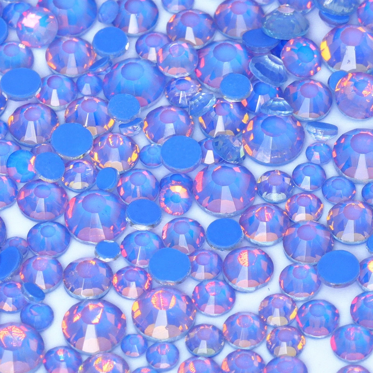 SS6-SS20 Mix Size Mocha Opal High Quality Flat-Back Glass Rhinestones