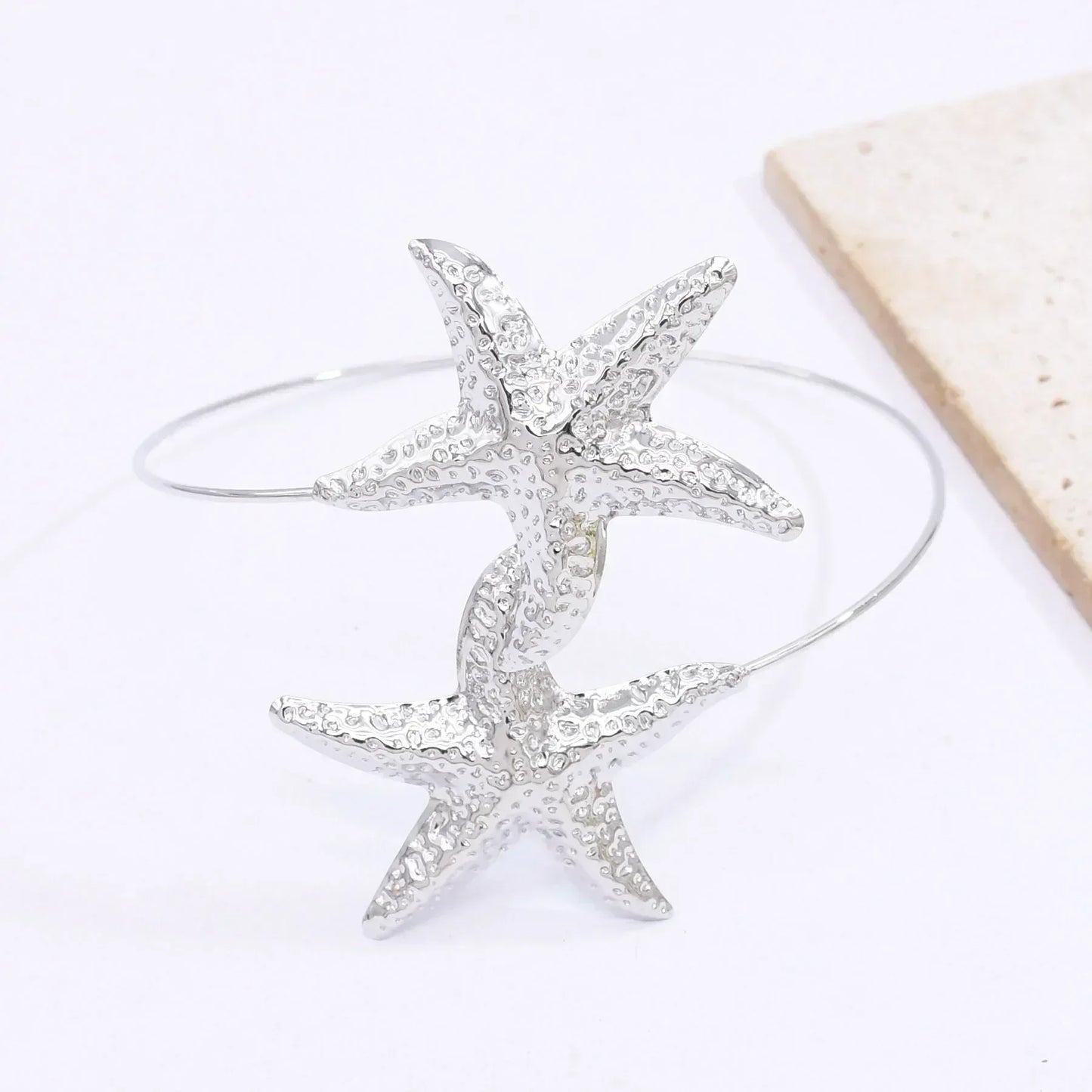 Golden Alloy 2 Starfish Arm Bracelet