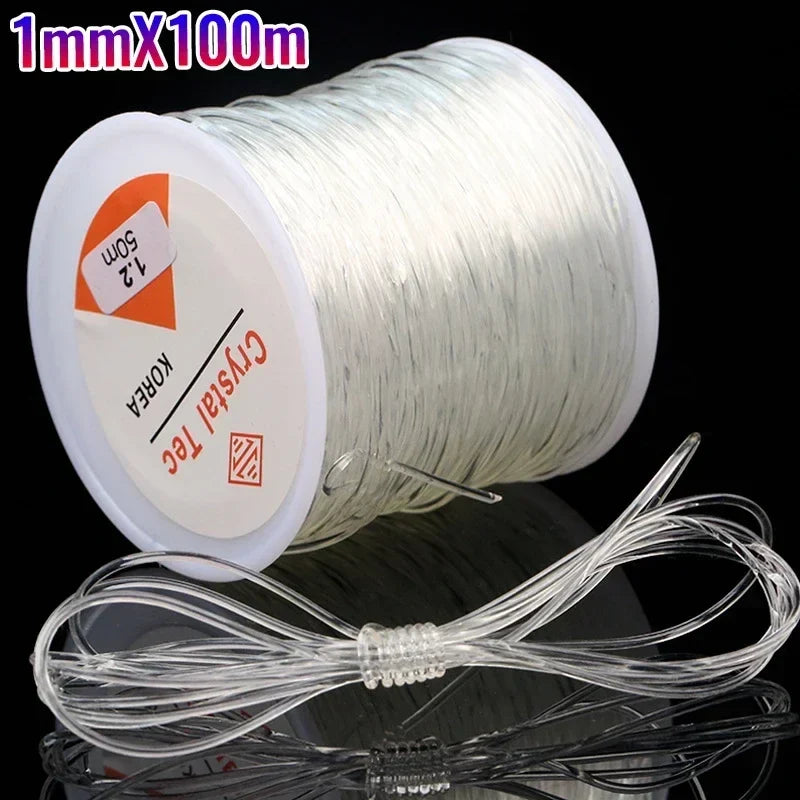 Strong Clear Elastic Stretch Jewelry Cord for Beading & Crafting