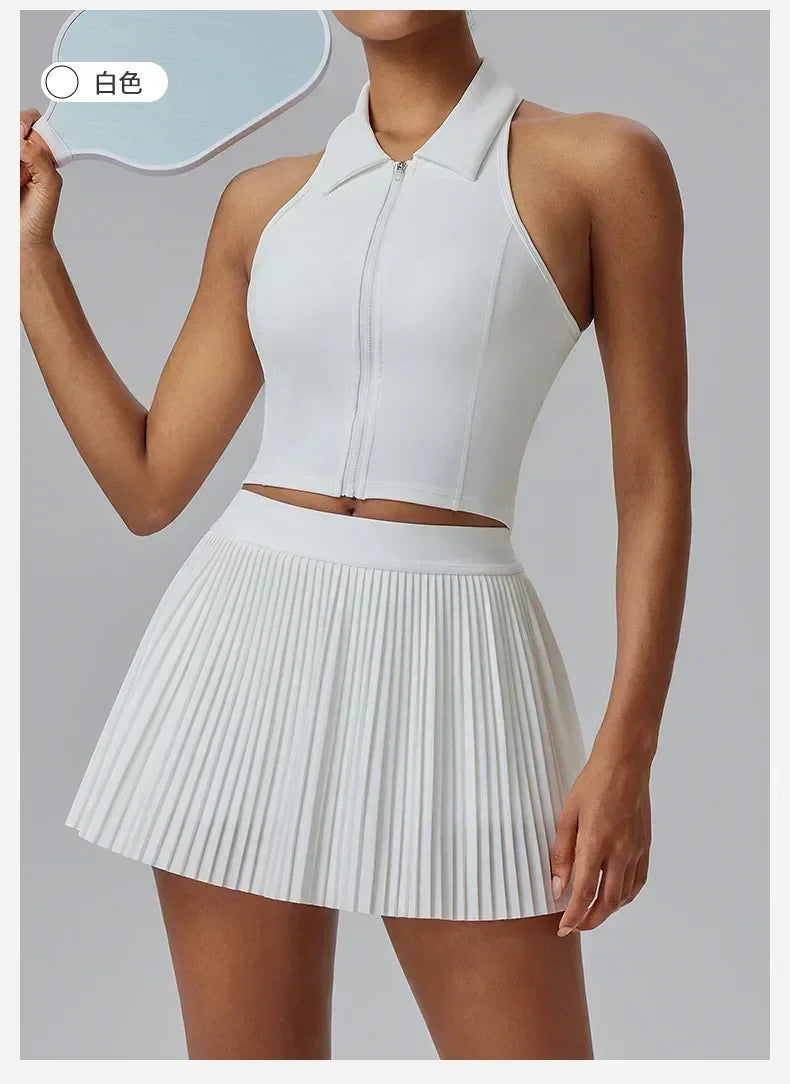 Floral Quick-drying Sports Pleated Skirt Shorts