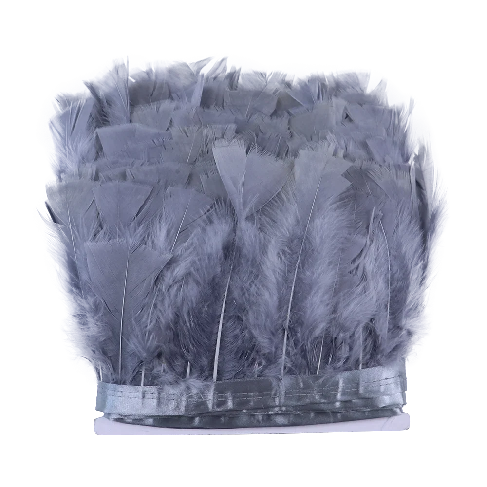 Professional Turkey Feather Fringe Trim 10-15cm