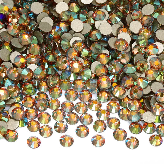 SS3-SS30 Gold Bottom Flat Back Glass High Quality Crystal Rhinestones