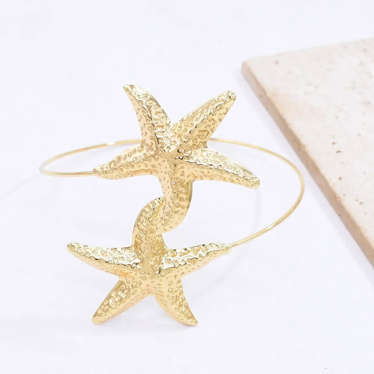 Golden Alloy 2 Starfish Arm Bracelet