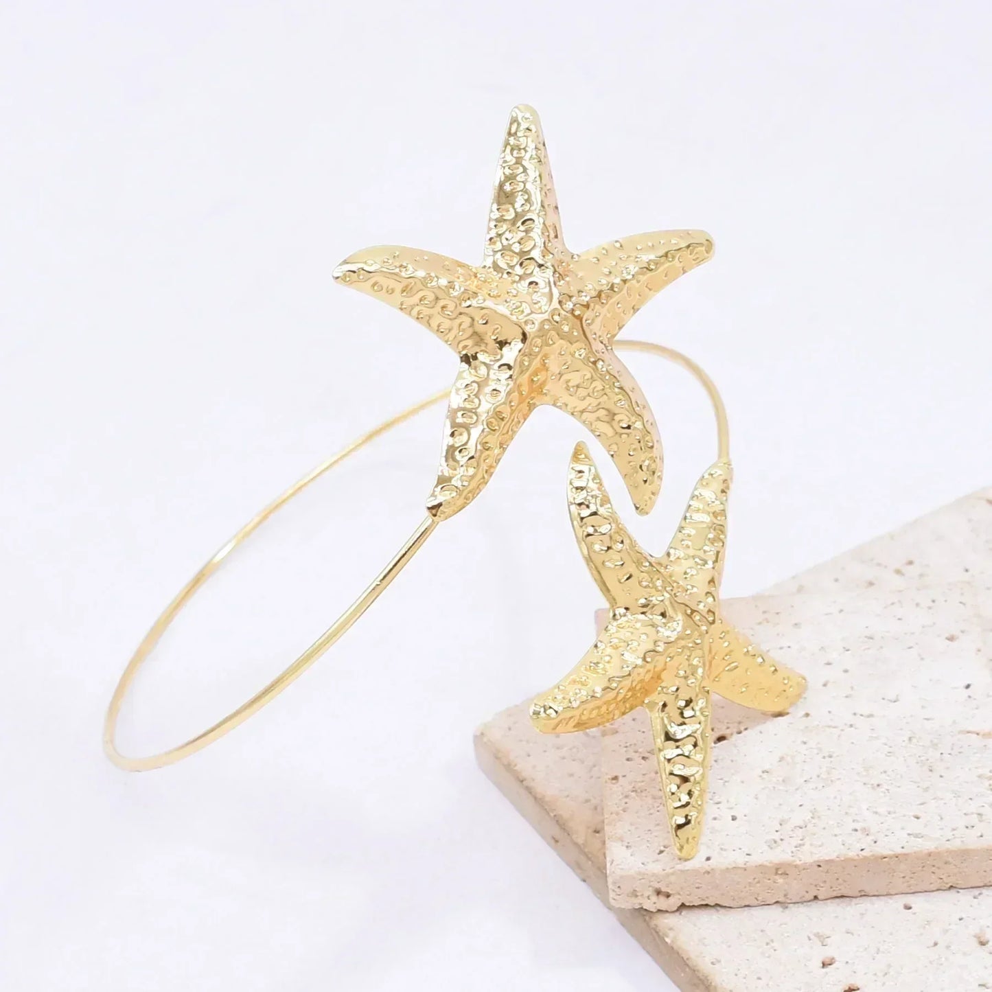 Golden Alloy 2 Starfish Arm Bracelet