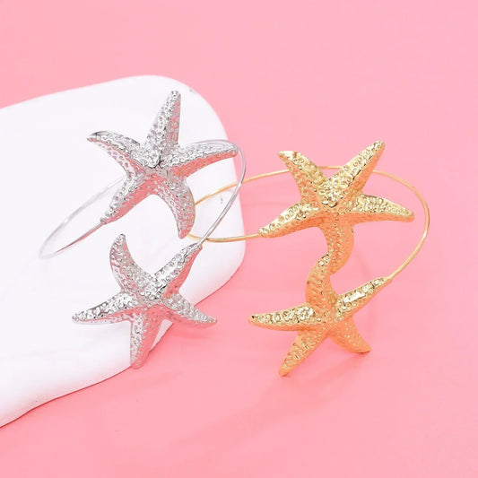 Golden Alloy 2 Starfish Arm Bracelet