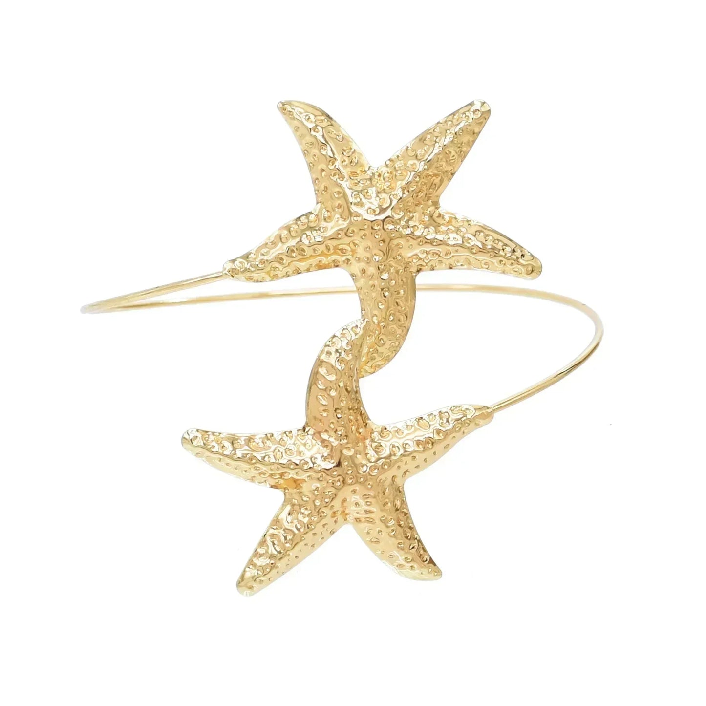Golden Alloy 2 Starfish Arm Bracelet