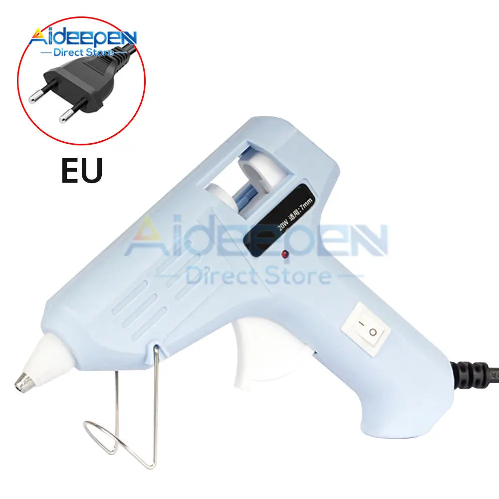 20W Mini Hot Glue Gun with 7mm x 150mm Glue Sticks – Low-Temp