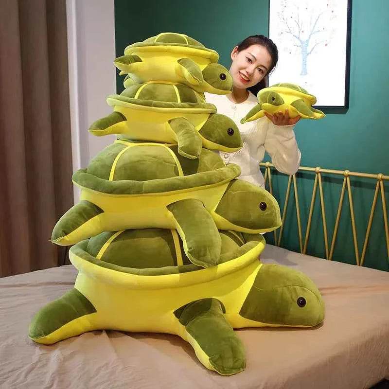 Kawaii Sea Turtle Plush (13.8-21.7 in) - Soft Stuffed Animal Pillow Gift
