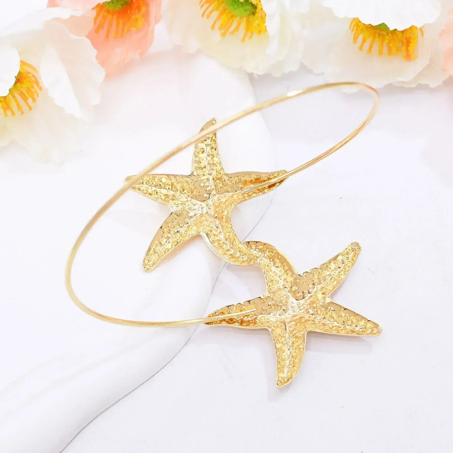 Golden Alloy 2 Starfish Arm Bracelet