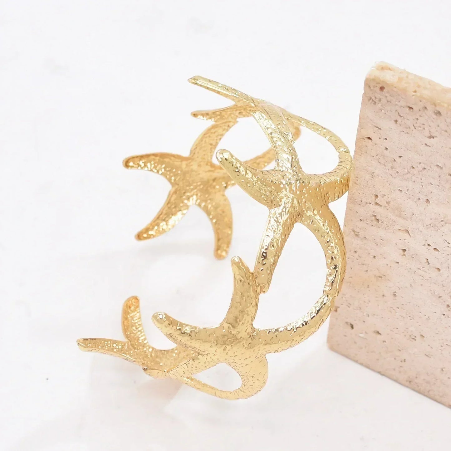Golden Alloy 2 Starfish Arm Bracelet