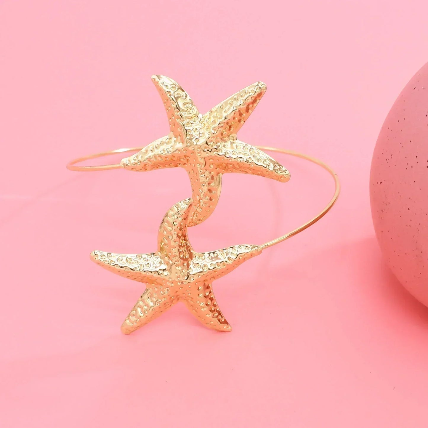 Golden Alloy 2 Starfish Arm Bracelet