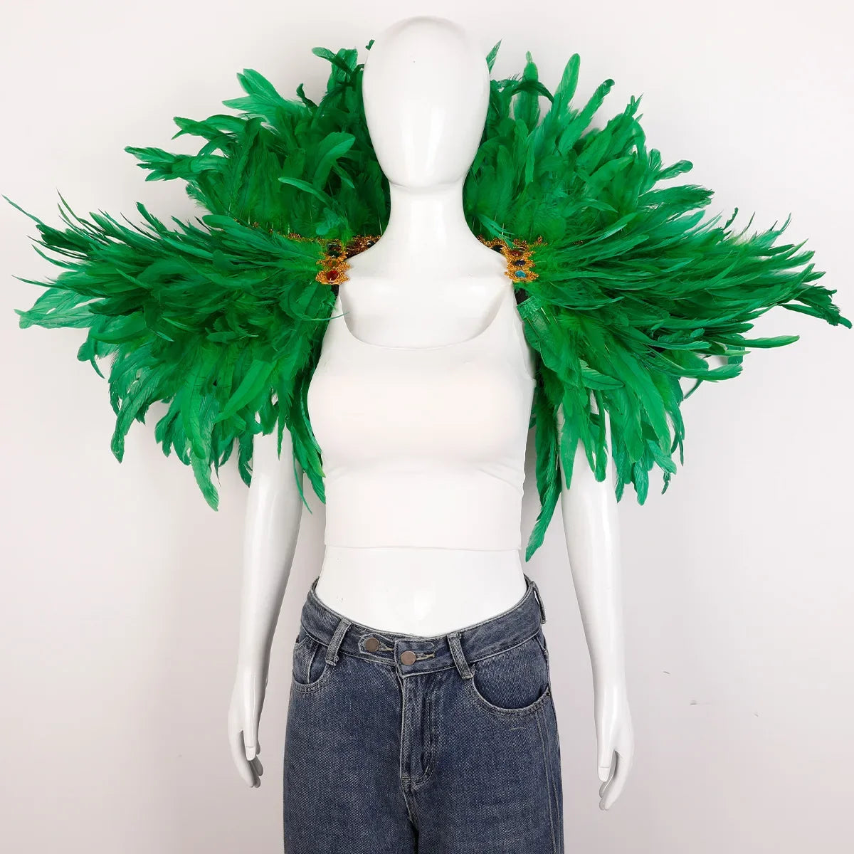 Festival Carnival Feather Shawl
