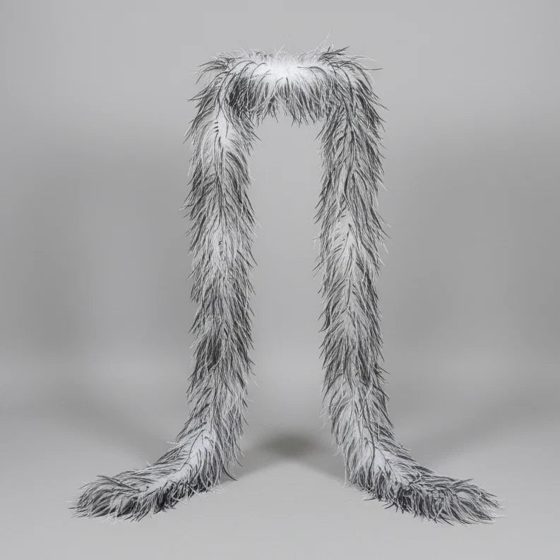 Mixed Color Ostrich Feather Boa & Shawl (2 Meters)
