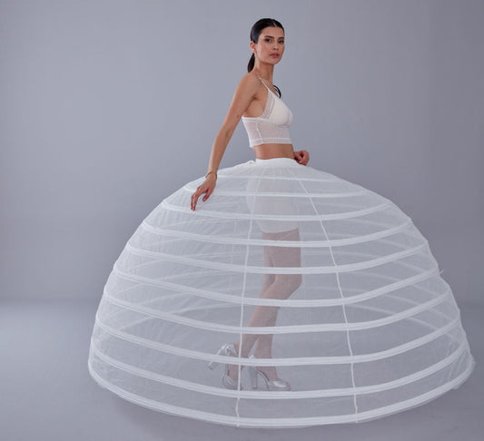 White Petticoat for Costumes and Bridal Gowns, Crinoline