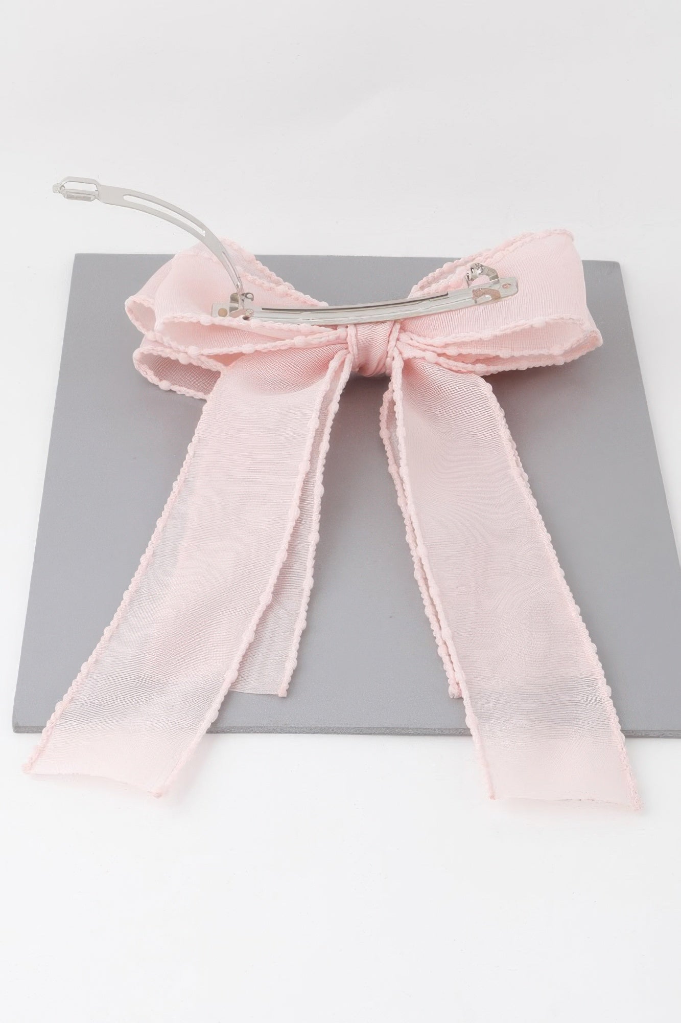 Double Fabric Ribbon Hair Pin