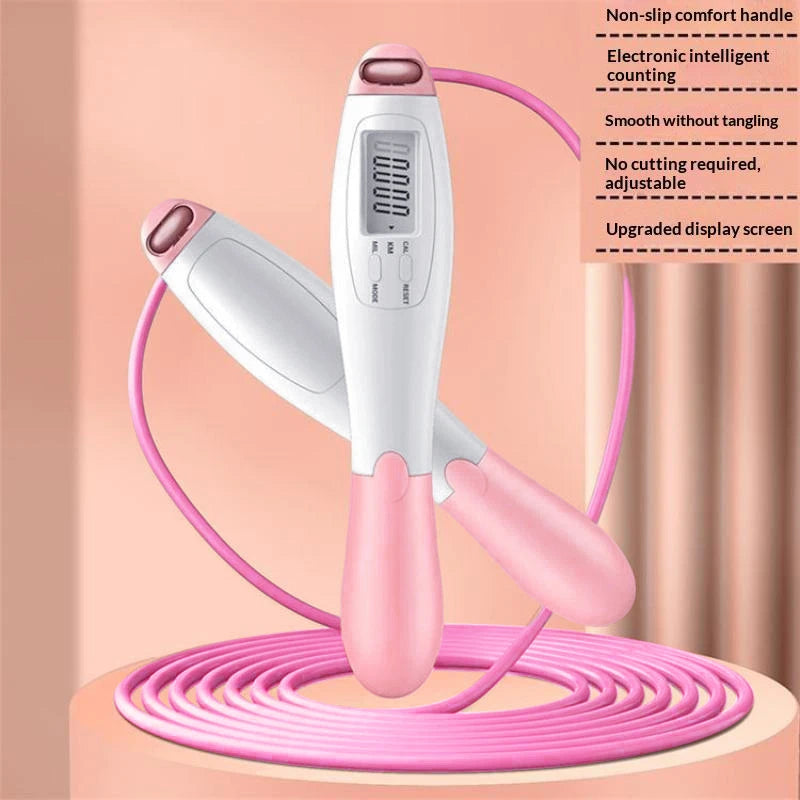 New Adjustable Counting Jump Rope For Fitness Gym Training Home Sports Equipment Steel Skipping Rope For Adult Student ExamsAcc