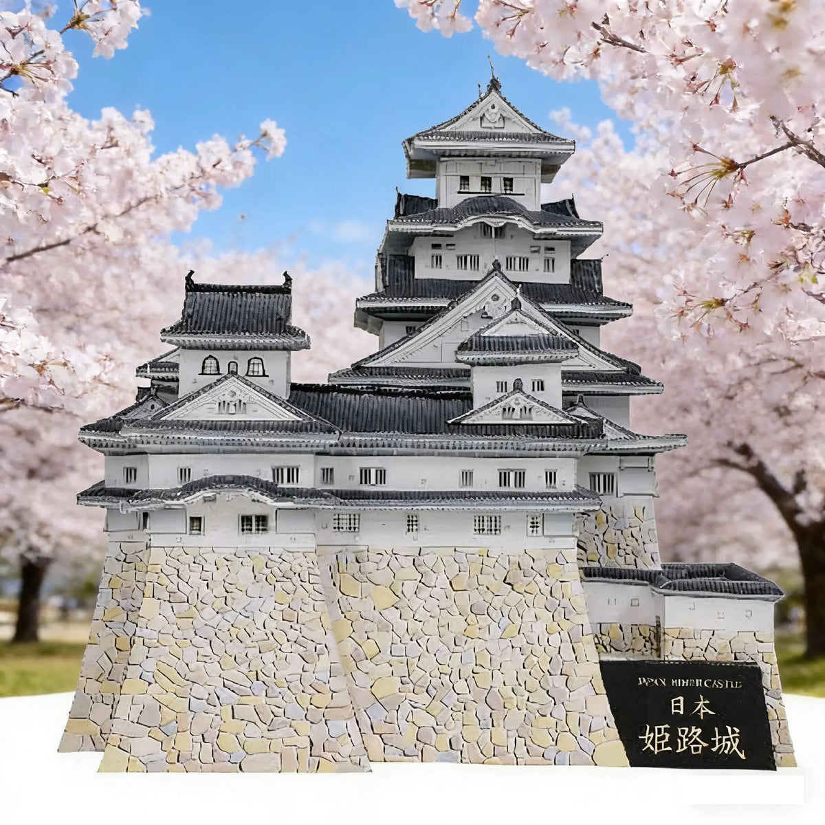DIY Paper Model of Himeji Castle - Famous Japanese Castle Architectural Miniature, Handmade Craft Kit for Home Decor