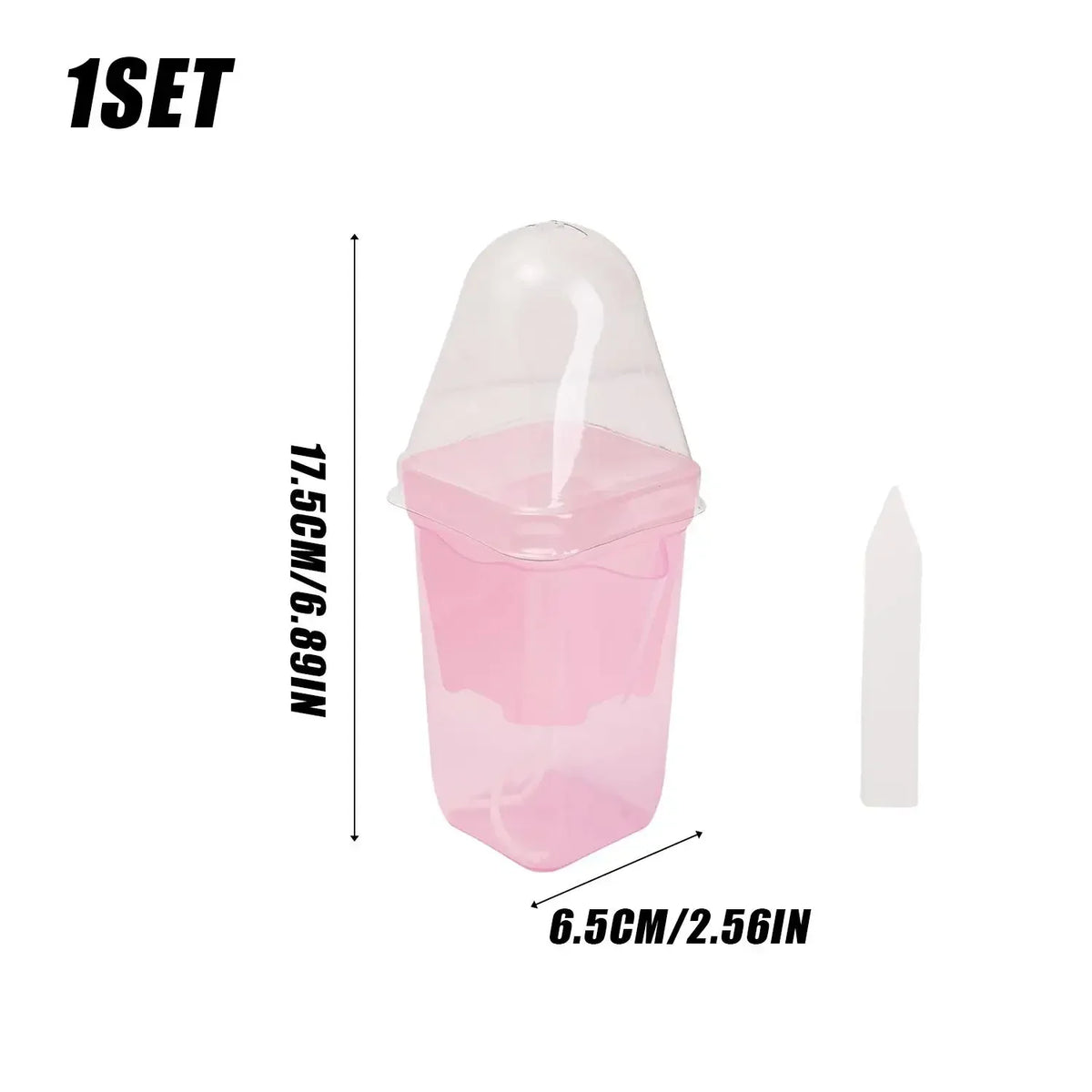 Transparent Pink Self Watering Pots Self Watering Planter Drainage Holes Plant Pots Garden Seedlings Flowerpot Nursery Cups