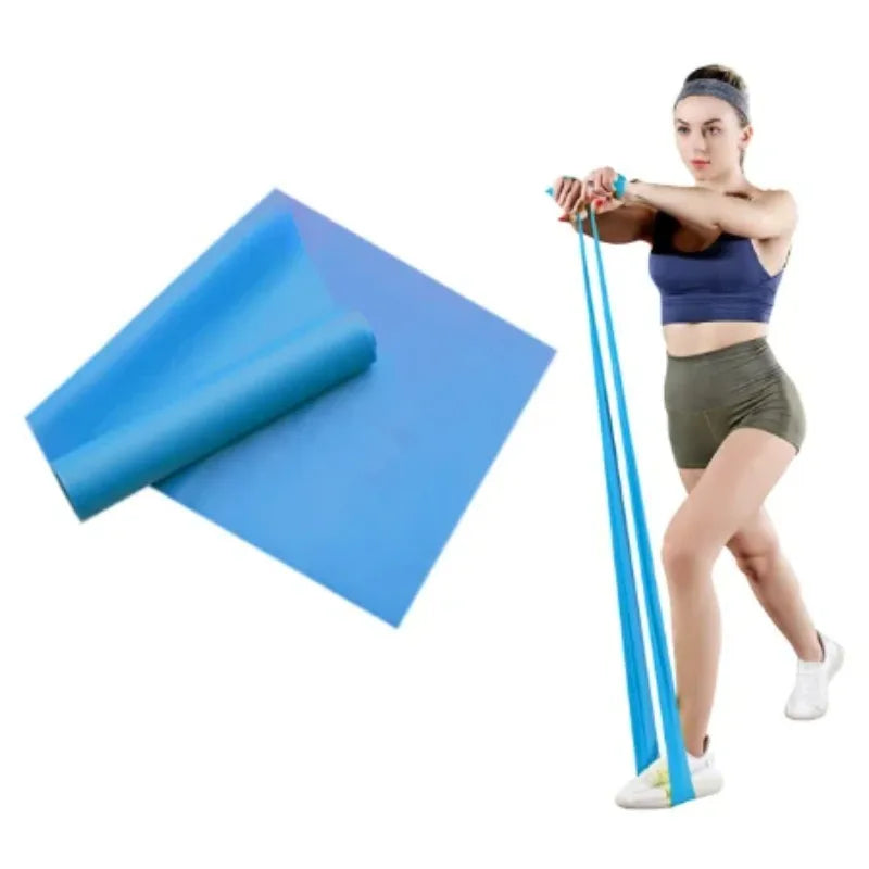 Natural Latex Resistance Bands, Elastic Workout Exercise Bands for Yoga Pilates Home Gym Fitness Training