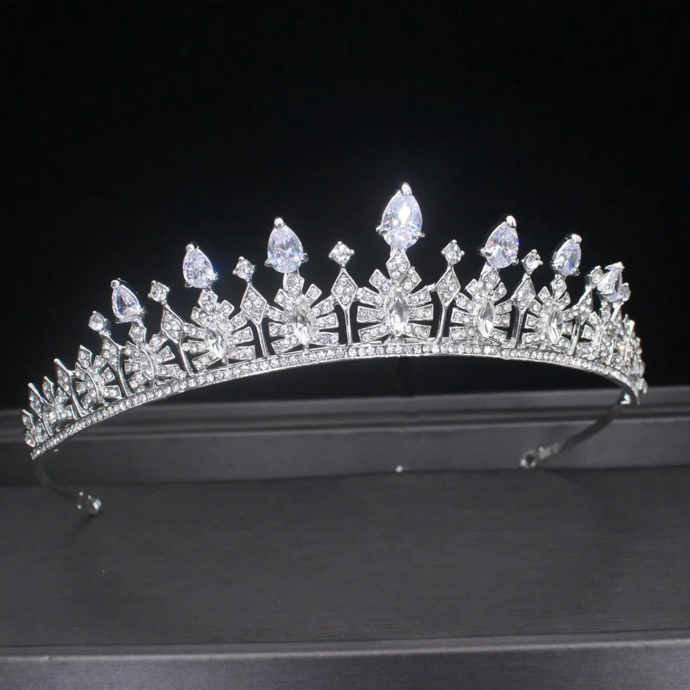 Minimalist Crystal Wedding Hair Tiaras For Bridal Women Headband For Bride Hairstyle Wedding Prom Headband Hair Accessories