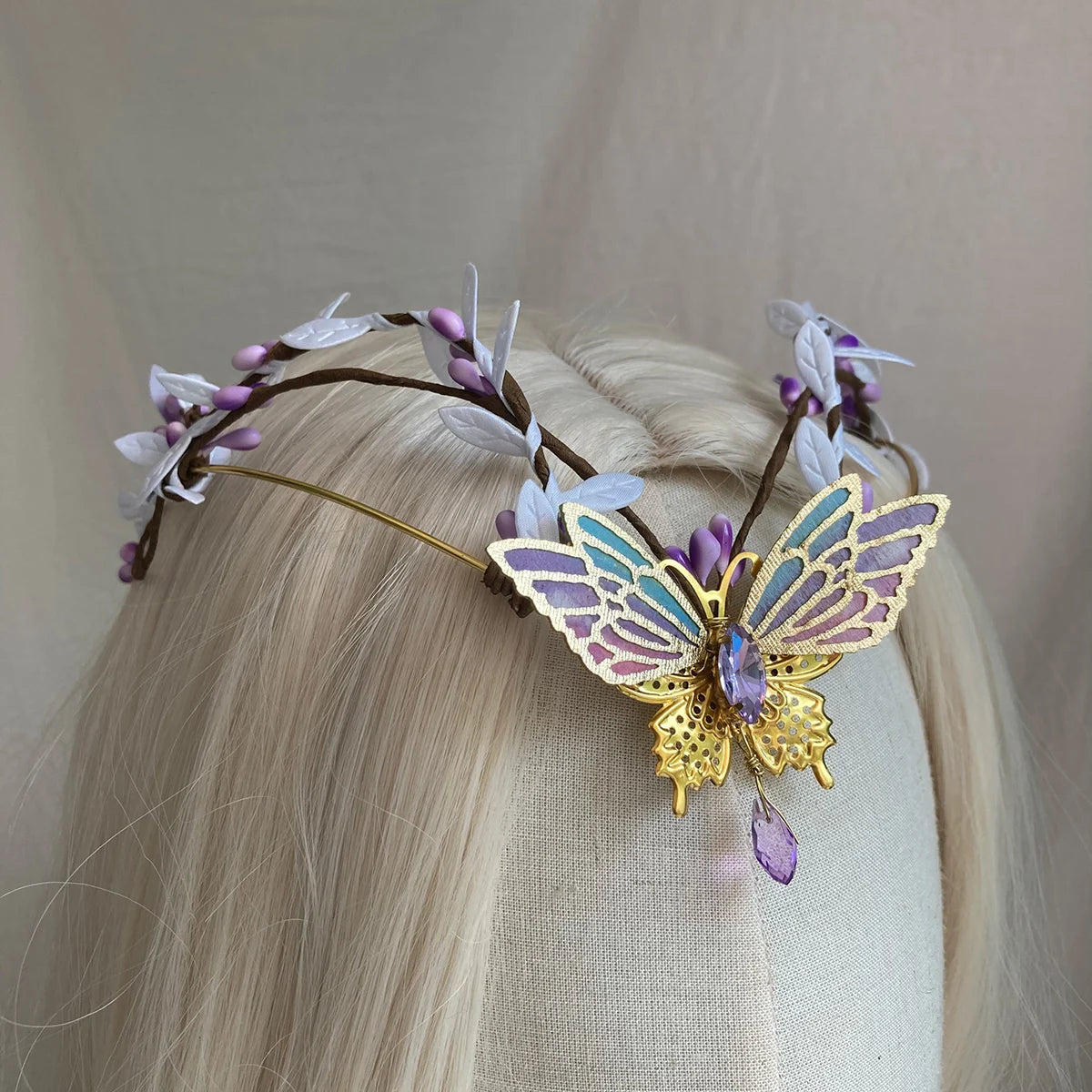 Woodland Fairy Tiara Butterfly Crown