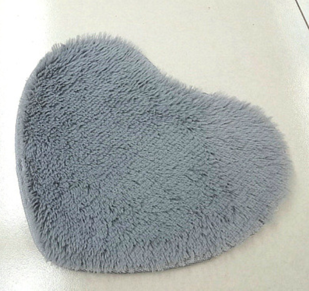 Heart Shaped Silk Carpet and Rug