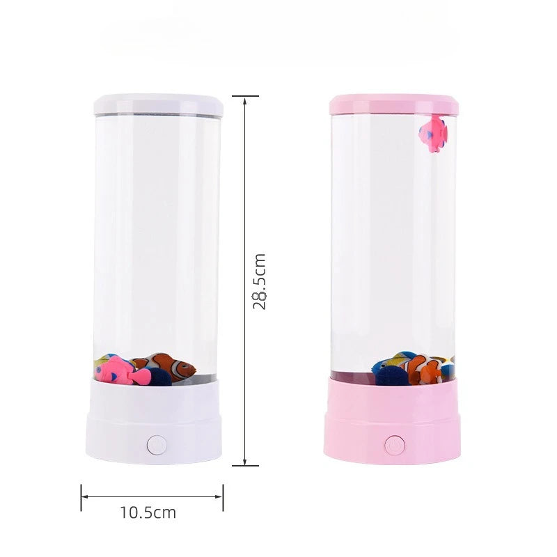LED Multi-color Bubble Fish Aquarium with USB Plug-in