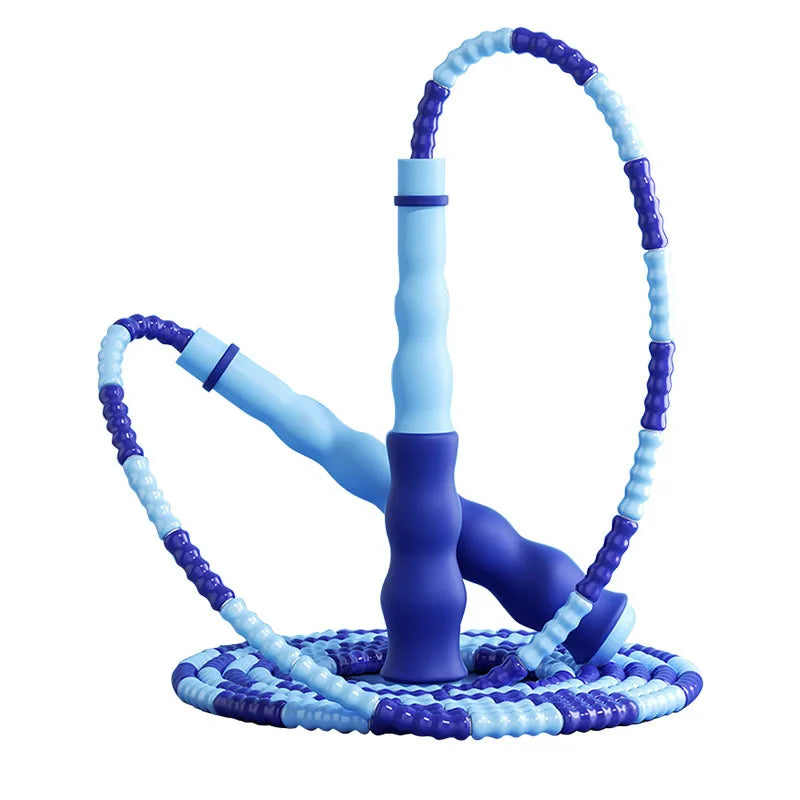 2.8M Skill Jump Rope Bamboo PVC Beginner Adult Child Soft Beaded No Tangle Segmented Fitness Skipping Cable Workout
