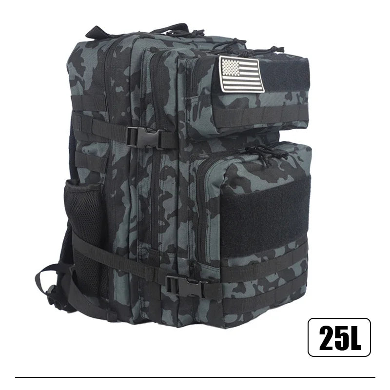 25L/45L 3P Tactical Backpack for Men Women Pink Outdoor Camping Hunting Accessories Military Army Molle Rucksacks Assault Bag