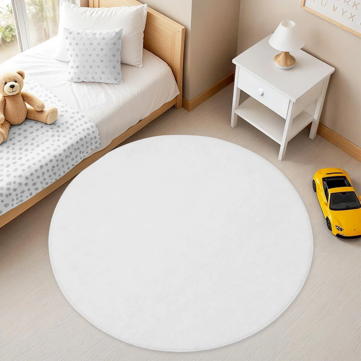 Disco Ghost Round Rug, Pink Starry Sky Rug, Pastel Gothic Style Decoration