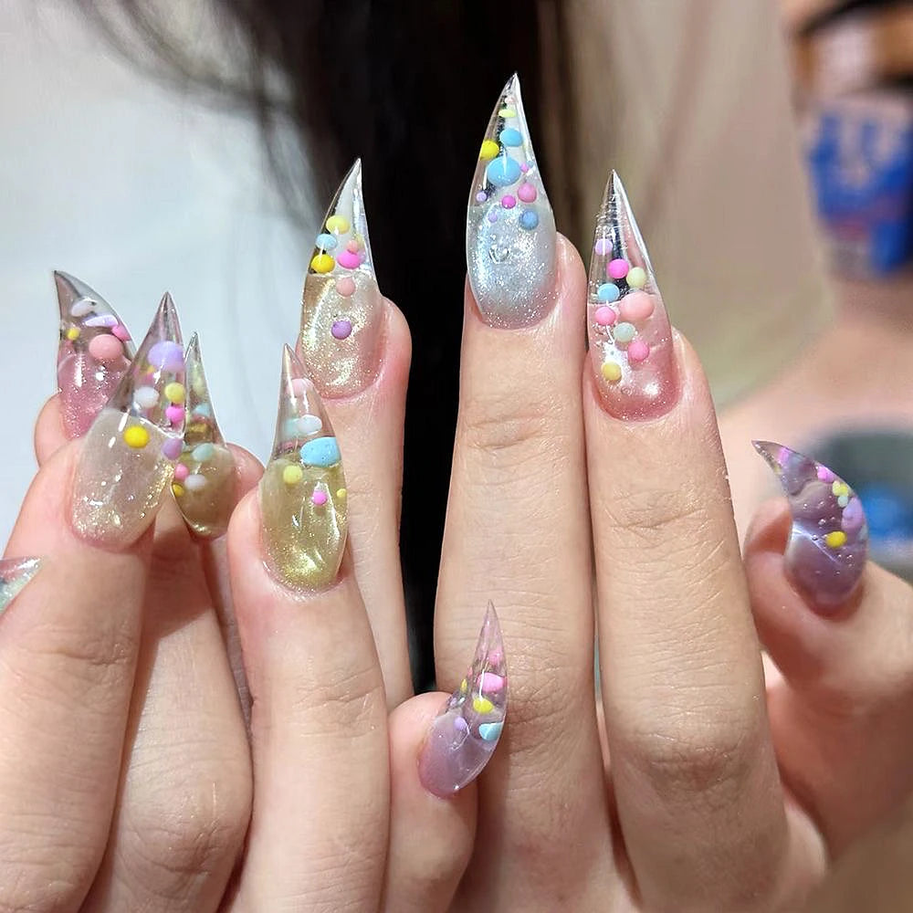 10PCS Cat Claw Long Dragon Shape Claw Acrylic Nails