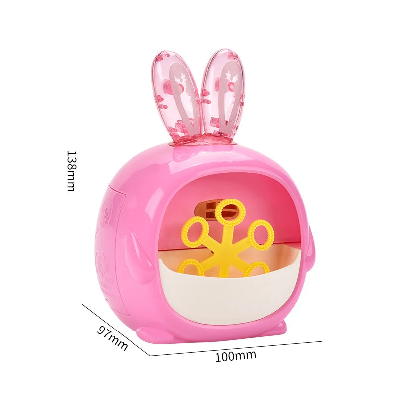 Funny Bubble Machin Cartoon Dinosaur Frog Animal Magic Soap Water Bubble Blower Handheld Christmas Gifts for Kids Boys Girls
