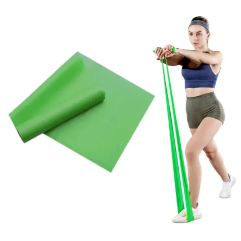 Natural Latex Resistance Bands, Elastic Workout Exercise Bands for Yoga Pilates Home Gym Fitness Training