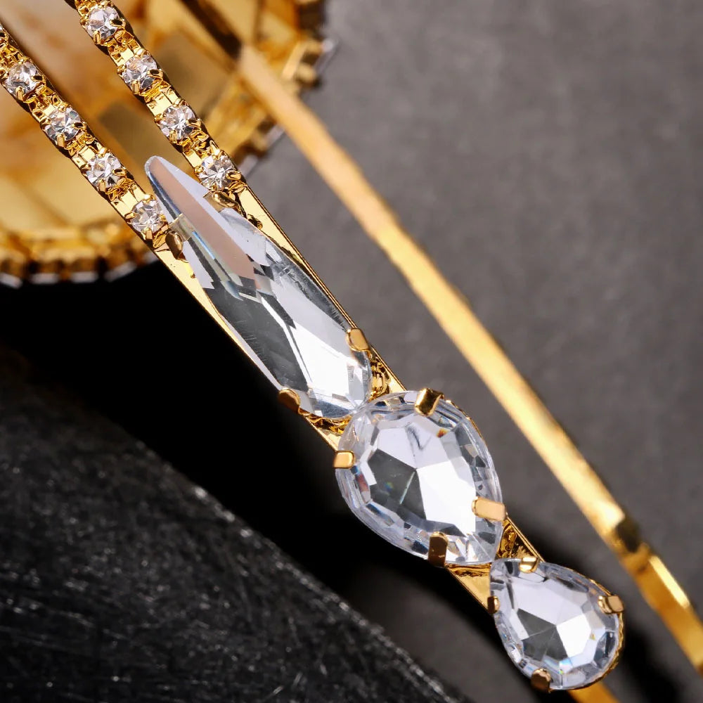 Best-selling Queen Exaggerated Feather Crown Headpiece for Women with High-end Water Diamond Headwear Gothic Ball Accessories