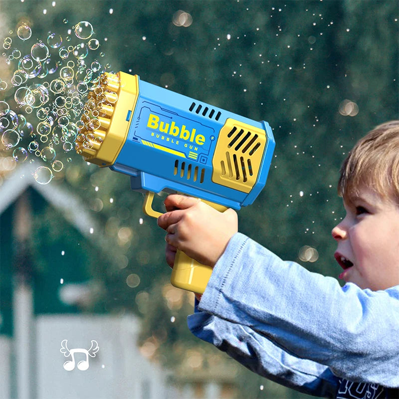 40 hole handheld fully automatic space light bubble machine electric children's toys without battery without  bubble water