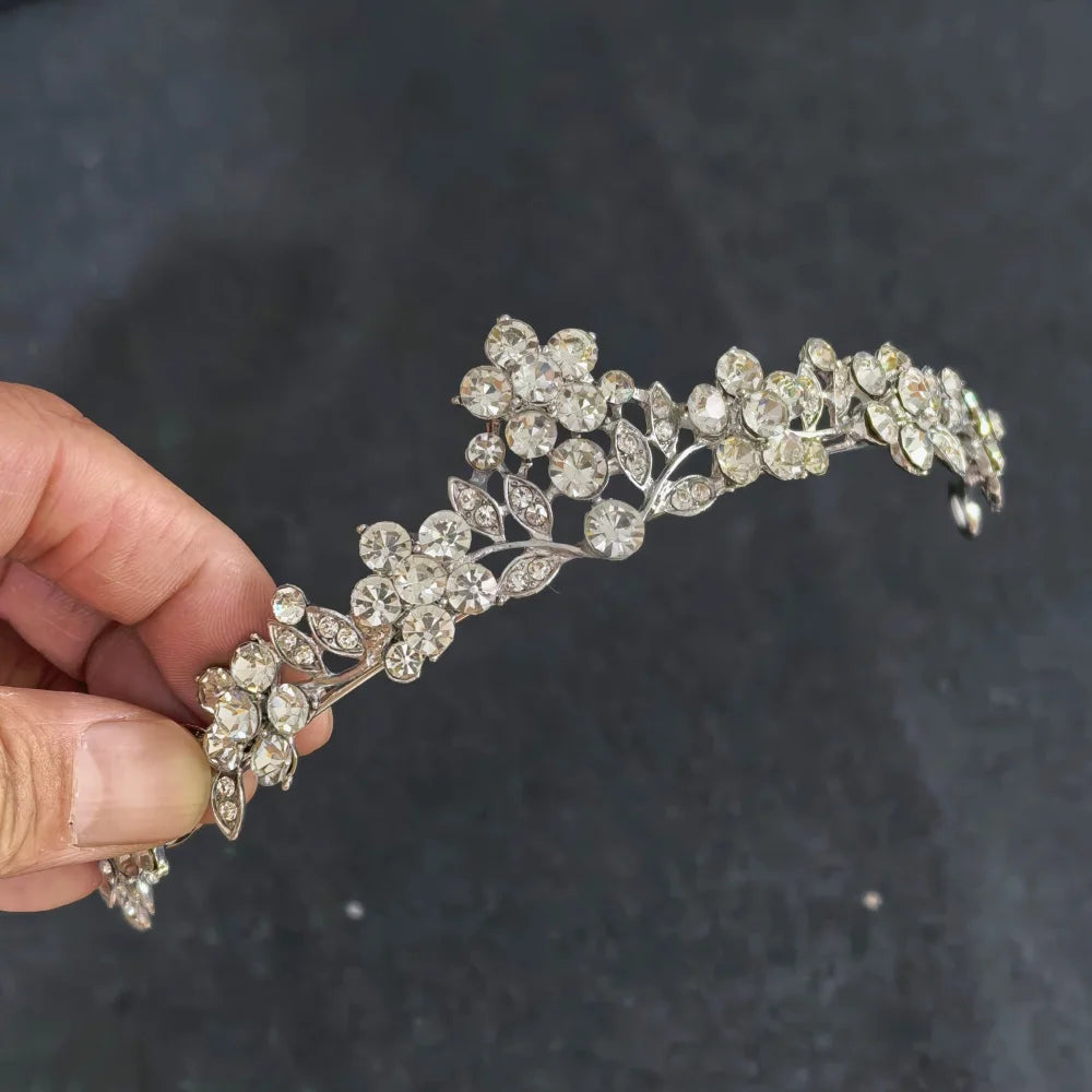 Crystal Wedding Bridal Tiara Hairstyle For Women Girls Prom Headband Elegant Bride Hair Styling Tools Fashion  hair accessories