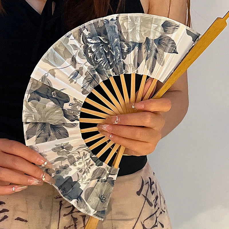 Cheongsam Hanfu Ancient Ink Silk Fan