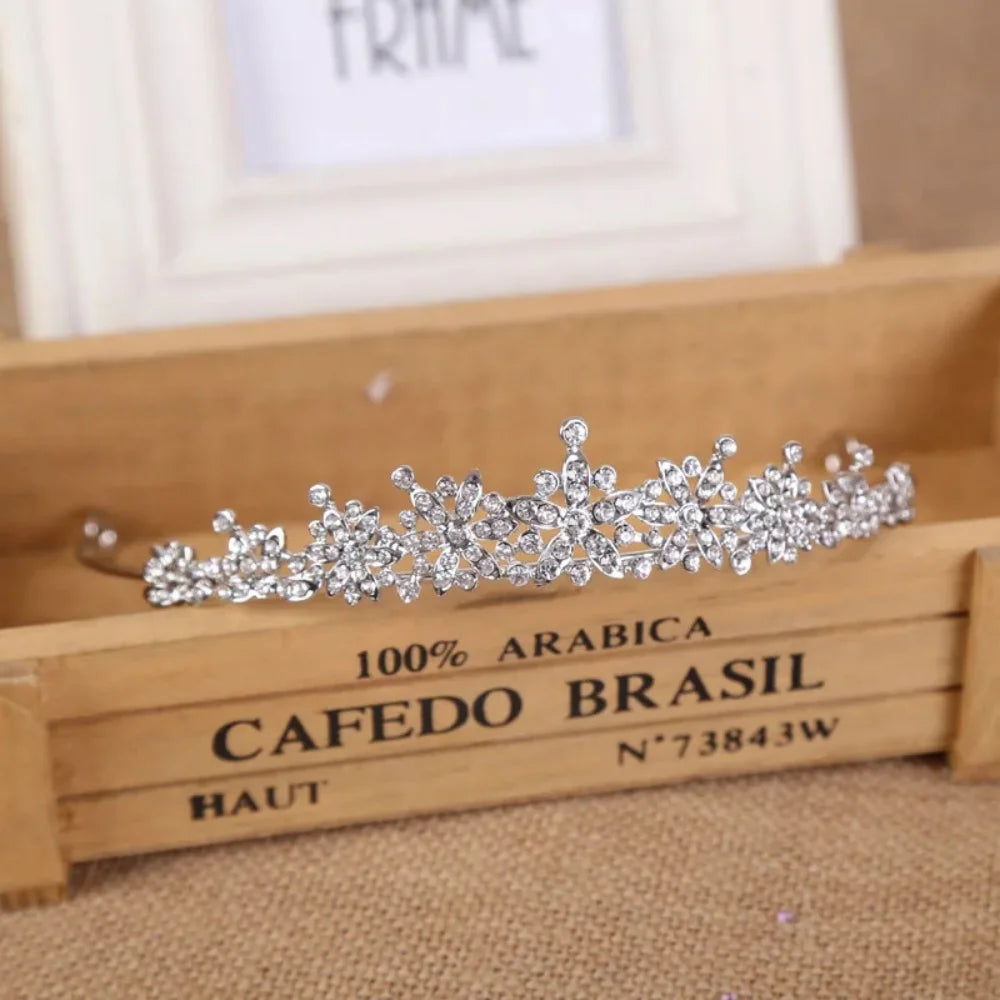 Crystal Wedding Bridal Tiara Hairstyle For Women Girls Prom Headband Elegant Bride Hair Styling Tools Fashion  hair accessories